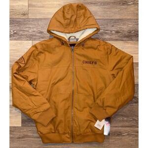NWT Men's Kansas City Chiefs G-III Sports Build Up Full-Zip Jacket - M - Khaki